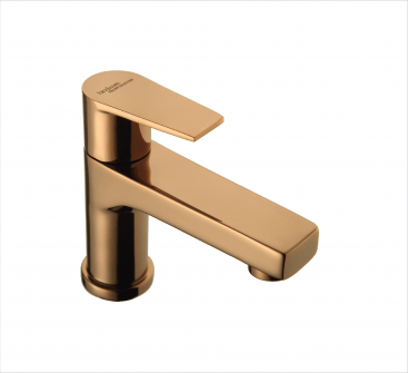 PILLAR COCK WATER TAP IN ROSE GOLD