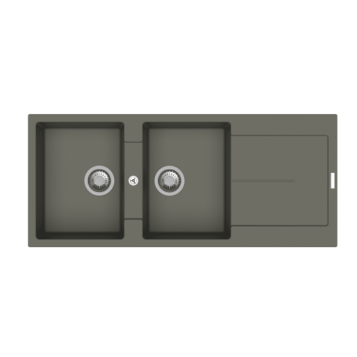 Carysil D200 Enigma Double Bowl with Drainer Kitchen sink