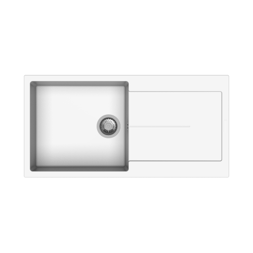 Carysil D100L Enigma Single Bowl with Drainer Kitchen sink