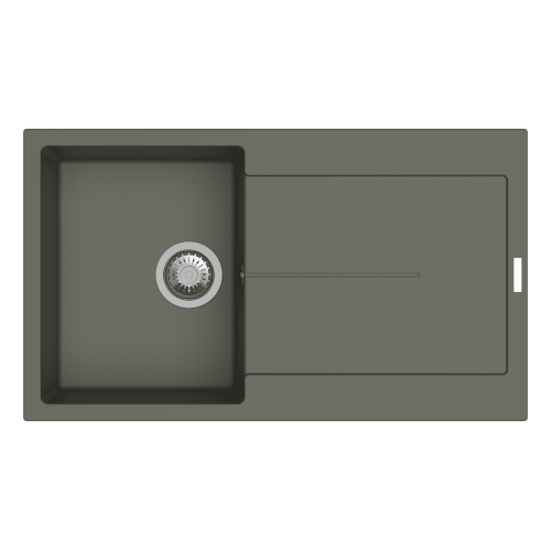 Carysil D100 Enigma Single Bowl with drainer Kitchen Sink