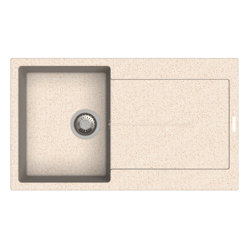 Carysil D100 Enigma Single Bowl with drainer Kitchen Sink