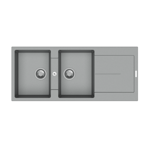 Carysil D200 Enigma Double Bowl with Drainer Kitchen sink