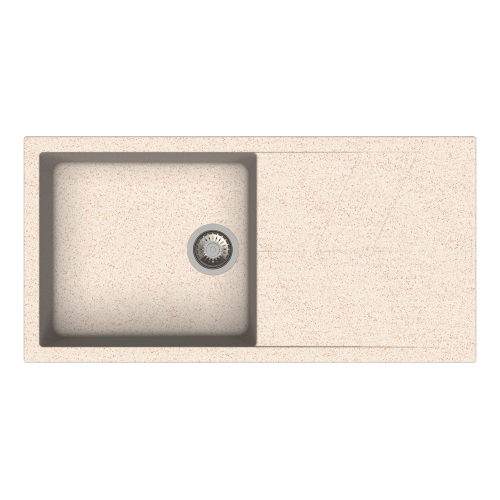 Carysil D100L Jazz Single Bowl with Drainer Kitchen sink