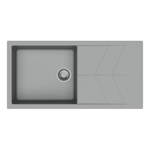 Jazz D 100 L_Croma-500x500 Carysil D100L Jazz Single Bowl with Drainer Kitchen sink