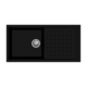 POLO D100 L_Nera-500x500 Carysil D100L Polo Single Bowl with Drainer Kitchen sink