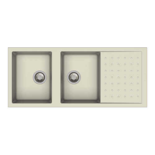 Carysil D200 Polo Double Bowl with Drainer Kitchen sink