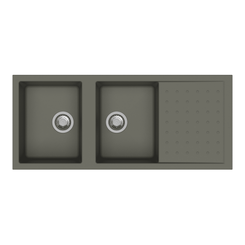 Carysil D200 Polo Double Bowl with Drainer Kitchen sink