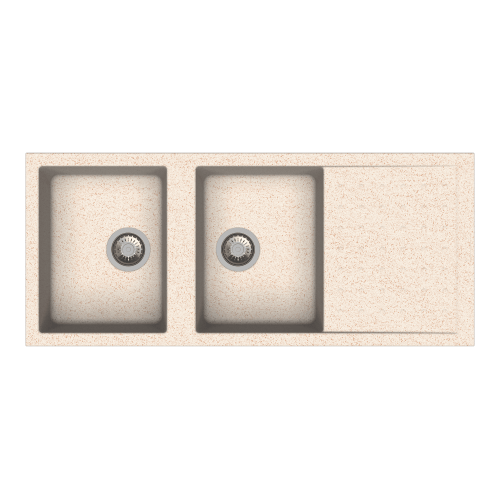 Carysil D200 Polo Double Bowl with Drainer Kitchen sink