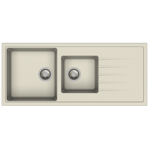 Carysil D200 Vivaldi Double Bowl Kitchen sink with Drainer