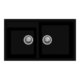 Vivaldi N200_Deep Black-500x500 Carysil N200 Vivaldi Double Bowl Kitchen sink